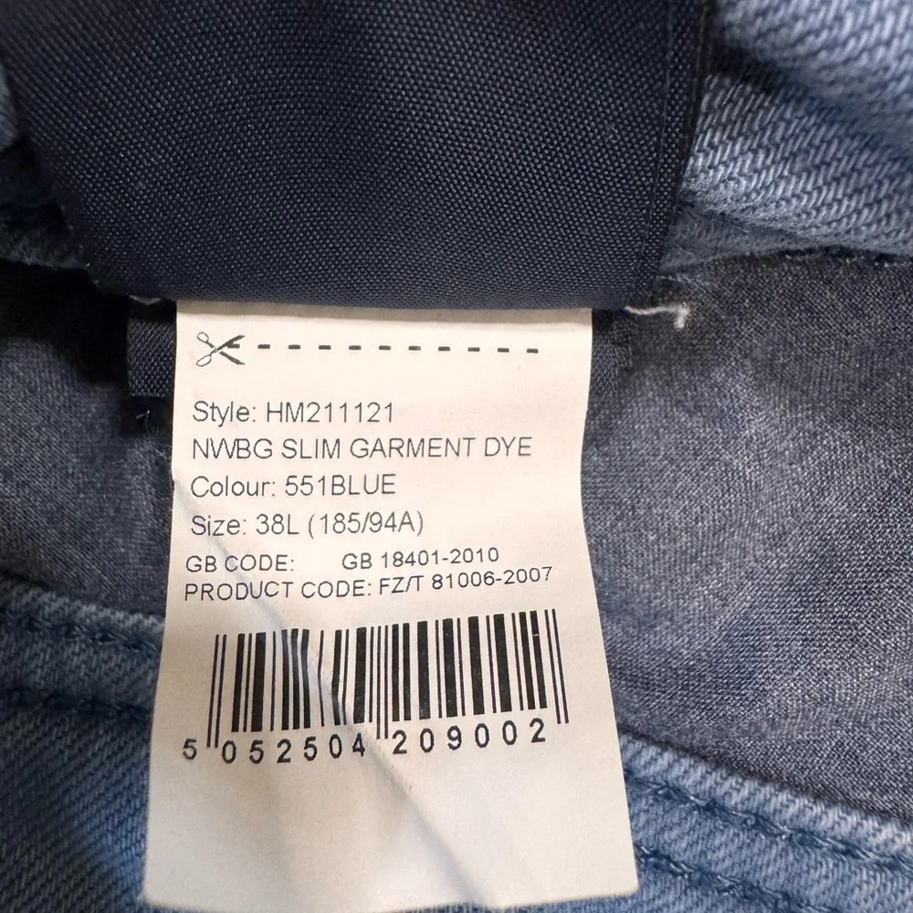 Hackett London Bespoke Denim Newburg Slim, Color 551 Blue, Size 38x32